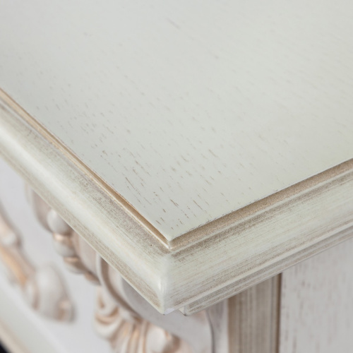 Электрокамин RealFlame Anita Corner WT дуб белый с золотой патиной с очагом Fobos Lux Black RC