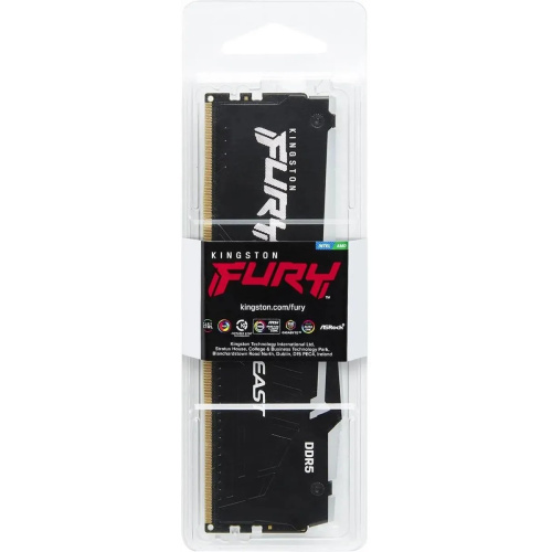 ОЗУ Kingston Fury Beast Black RGB Expo 8GB (KF556C36BBEA-8) DDR5 5600 DIMM Non-ECC, 1RX16 36-38-38 1.25V 288-pin 16Gbit