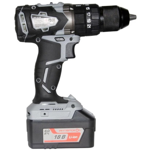 Дрель аккумуляторная Интерскол ДАУ-13/18В АПИ кейс 4