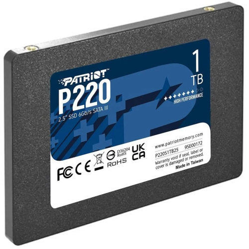 SSD Patriot P220 (P220S1TB25) SATA III 1Tb 2.5"