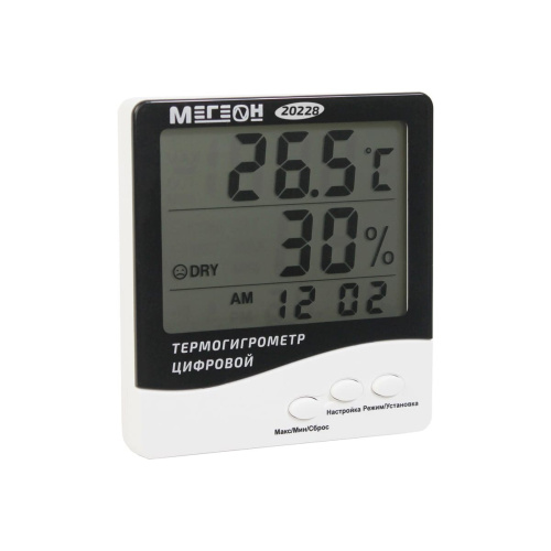 Термогигрометр настольный МЕГЕОН 20228 (к0000395921)