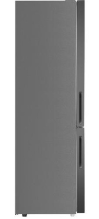 Холодильник с морозильником MAUNFELD MFF200NFSE серебристый