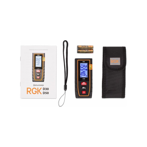 Лазерный дальномер RGK D30 (4610011870019) луч красный