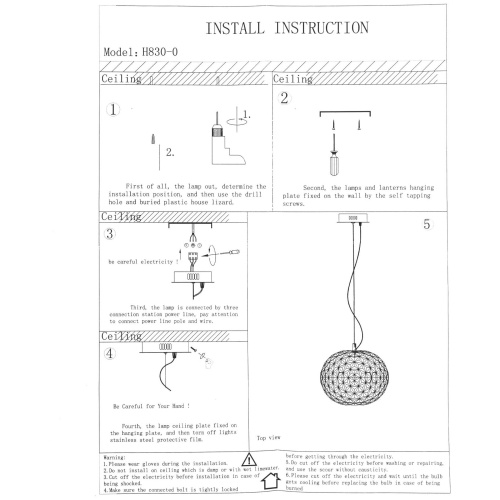 Подвес HIPER (H830-0) 16Вт LED 3000K smoky grey