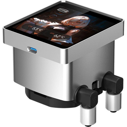 СВО PcCooler DT360 ARGB Display WH (300W, 360mm, LED temp., White, Fans 3x120mm, 83.83CFM, 3000RPM/ Pump height)