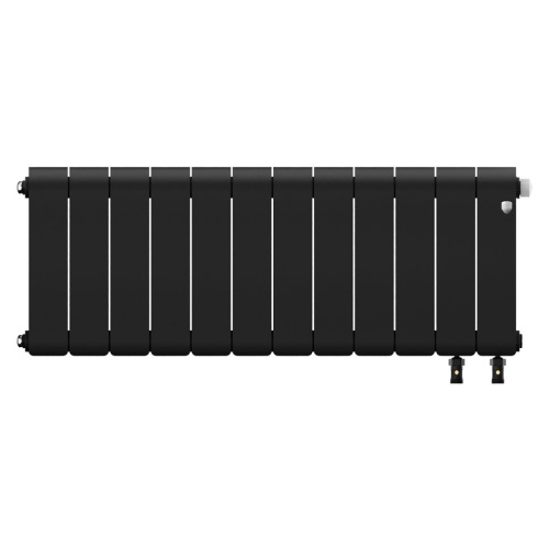 Биметаллический радиатор отопления Royal Thermo Infinity 300 Noir Sable VR80 12 секций