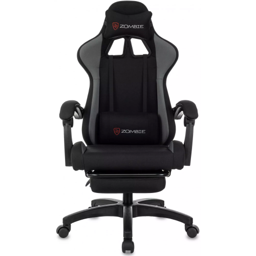 Кресло игровое ZOMBIE Shadow G на колесиках, ткань, серый