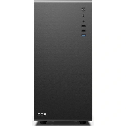 Корпус CBR V500 (PCC-MATX-V500-WPSU), Minitower, без БП, mATX, 1*USB 3.0, 2*USB 2.0, HD Audio+Mic, закаленное стекло, Black