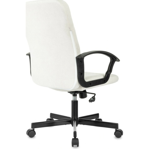 Кресло Бюрократ Triest Fabric-VELV20 молочный Velvet 20 крестов. металл черный