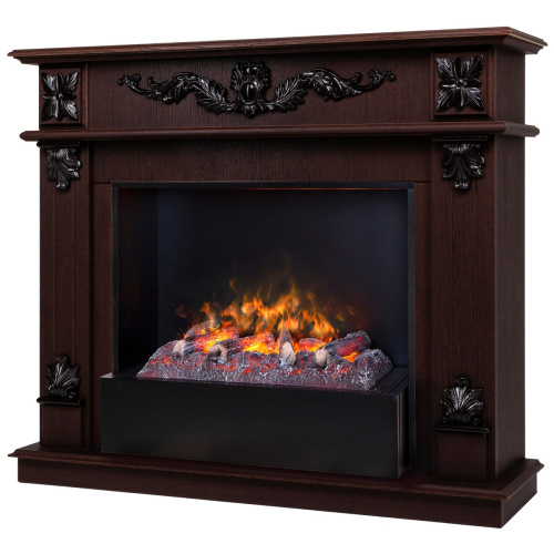 Электрокамин RealFlame Philadelphia 25,5/26 DN орех с очагом 3D Cassette 630