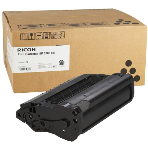 Тонер-картридж Ricoh SP 5200HE (821229/406685) черный для Aficio SP 5200S/5210SF/5210SR/ SP 5200DN/5210DN 25000 отпечатков