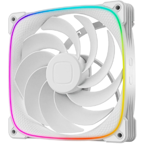 Комплект вентиляторов (3 шт.) Geometric Future Squama 2503RW-14 Reverse White (1F2503R314100) / 140mm, PWM, 2100 RPM, 71.80 CFM, 34.0 dBA, 5V ARGB