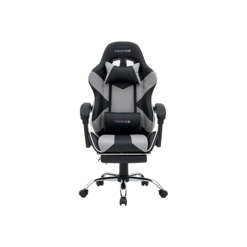 Кресло игровое CROMEX Wave GM-145 (532956) экокожа, черное/серое