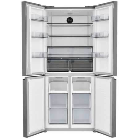 Холодильник ZUGEL ZRCD430С бежевое стекло