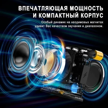 Портативная колонка W-King D2 черный