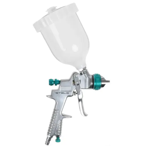 Краскопульт STELS ag 801 hvlp 57360 гравитационный сопло 1.5мм и 1.8мм