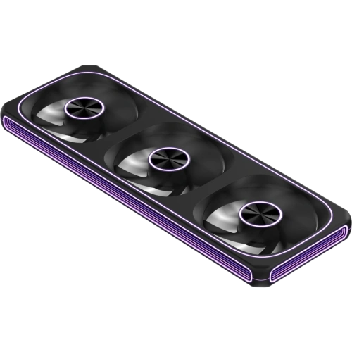Вентилятор Formula Air Fusion 3 BK ARGB 360х120x28 черный 4-pin 34.95дБ Ret