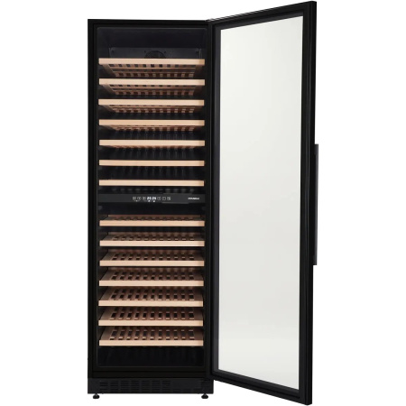 Винный шкаф Hyundai HBWC 1765 DC черный