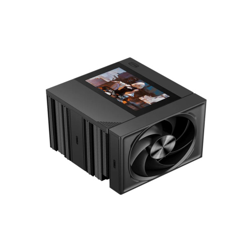 Кулер PcCooler RZ820 Display BK (290W, 4-pin PWM, LED, 169mm, Al/Cu, 8x6mm, 1x140mm + 1x150mm, 71.9/78.7CFM, 27.1/35.8dBA)