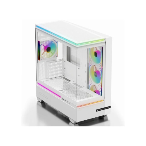 Корпус Thermalright M10 White Fan4-M (TRTLM10WF4M) / TG / 4x120mm ARGB PWM Fans / USB Type-C / mATX