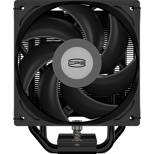 Кулер PcCooler RT500 BK (240W, 4-pin PWM, LED temp., 152mm, Al/Cu, 5x6mm, 1x120mm, 73.32CFM, 34.9dBA, 2200RPM)