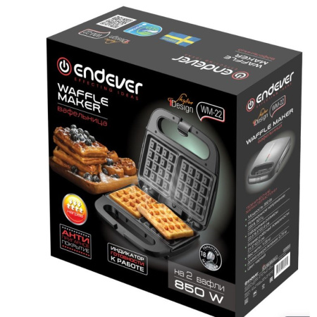 Вафельница Endever Skyline WM-22 черный
