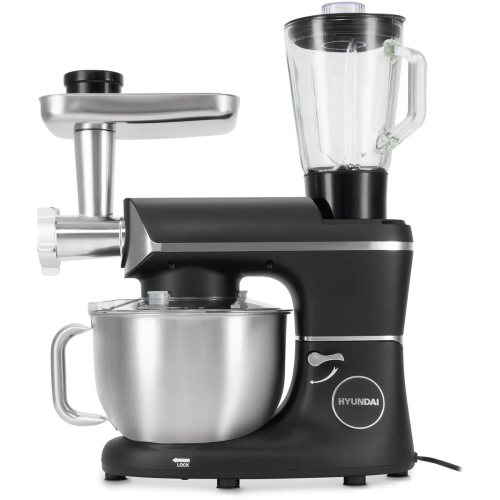 Кухонная машина Hyundai HYM-S8591 черный/серебристый