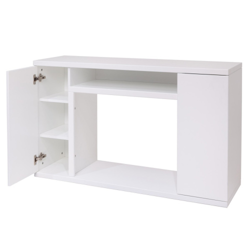 Электрокамин RealFlame Brooklyn 25,5 WT белый с очагом Evrika 25,5 LED