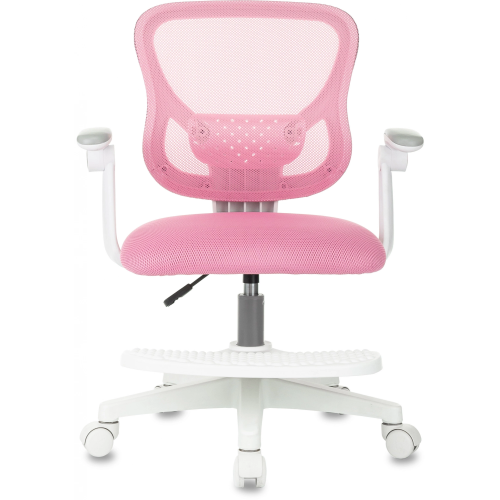 Кресло детское Бюрократ Burokids 3 розовый сетка/ткань крестов. пластик подст.для ног пластик белый
