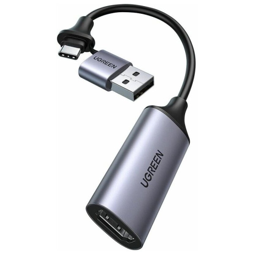Видеозахват UGREEN CM489 40189 USB 1080P Video Capture Device Grey