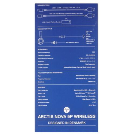 Беспроводные наушники SteelSeries Arctis Nova 5P черный