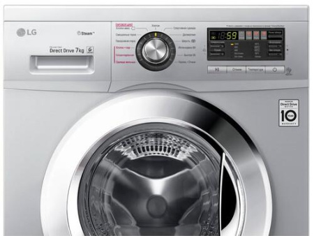 Стиральная машина LG F1296HDS4 серебристый