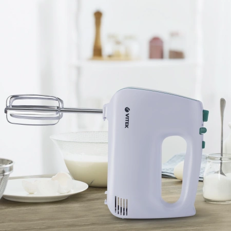 Миксер ручной Vitek VT-1490 белый/зеленый