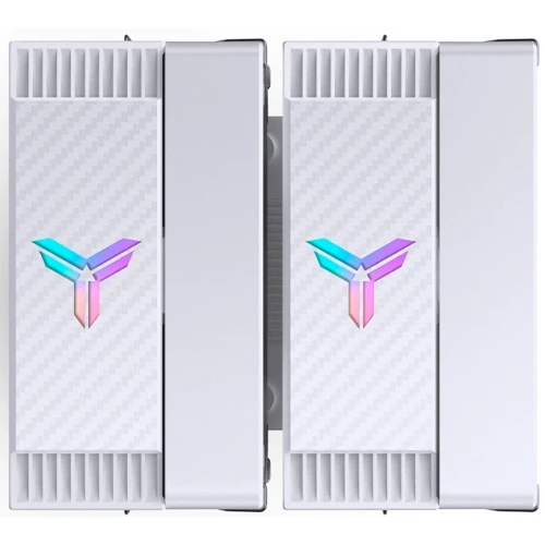 Кулер JONSBO CR-3000E ARGB White LGA1851/1700/1200/115X/AM5/AM4 (TDP 260W, PWM, 2 x 120mm ARGB LED Fan, 6 тепловых трубок, белый, 4-pin) Ret