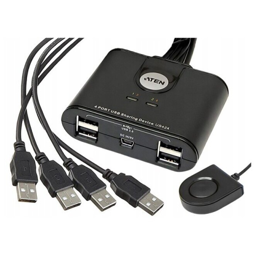 KVM-переключатель электронный Aten US424-AT 4 Port USB Sharing Device