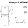 Кухонная мойка Weissgauff WGI 40008 Anthracite
