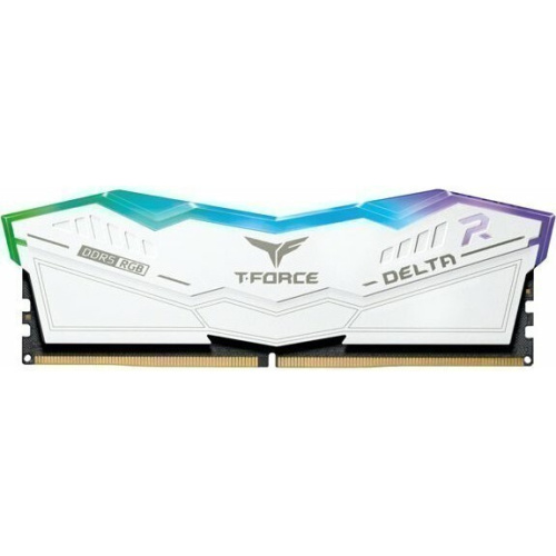 ОЗУ TEAMGROUP T-Force Delta RGB 32GB (FF4D532G7800HC38DDC01) (2x16GB) DDR5 7800MHz CL38 (38-48-48-84) 1.4V / White