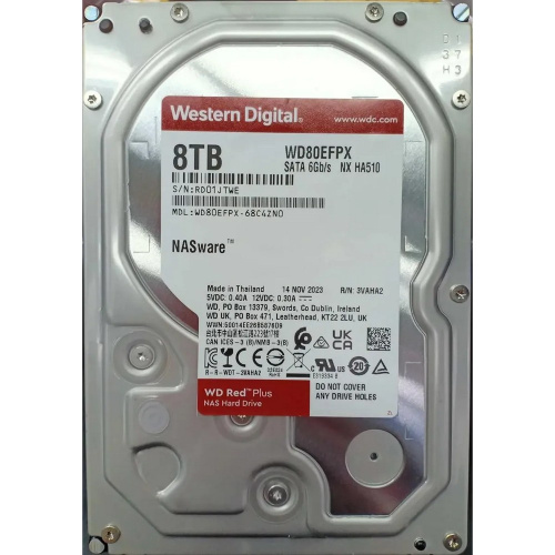 HDD WD NAS Red Plus WD80EFPX SATA-III 8TB (5640rpm) 256Mb 3.5"