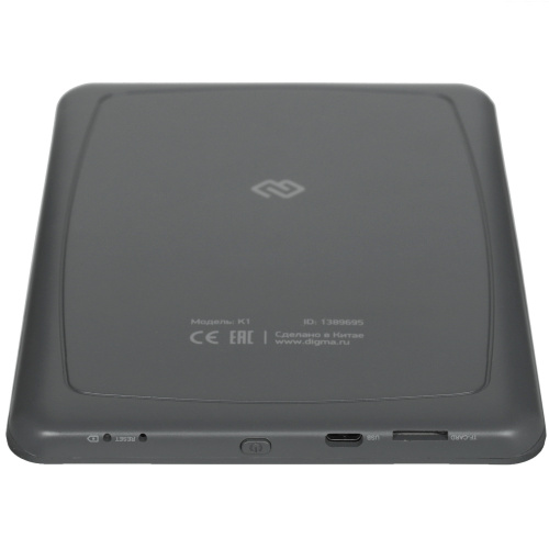 Электронная книга Digma K1 6" E-ink HD Pearl 758x1024 темно-серый