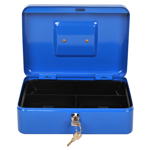 Ящик для денег без номинала Cactus CS-CB-003BL 90x250x180 синий сталь 1.367кг