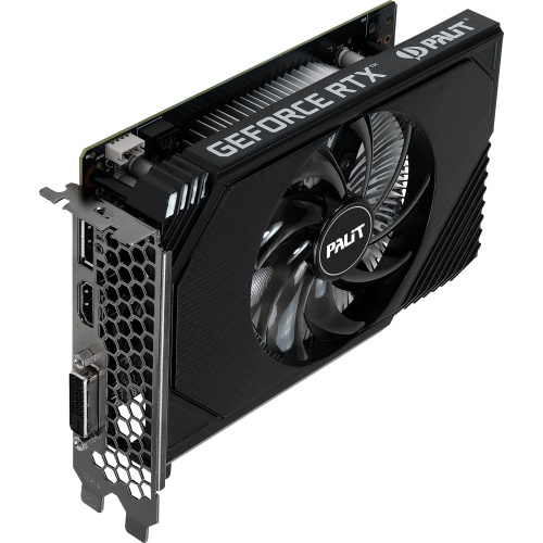 Видеокарта Palit RTX3050 Stormx OC (NE63050S18JE-1070F) Nvidia GeForce RTX 3050 PCI-E 4.0 6Gb 96bit GDDR6 1042/14000 DVIx1 HDMIx1 DPx1 HDCP Ret
