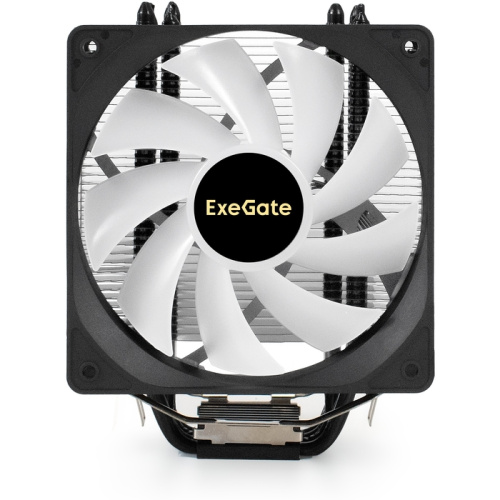 Кулер ExeGate Dark Magic EE400XL-PWM.ARGB EX295003RUS (Al+Cu, черное покрытие, 4 тепл.трубки, LGA775/1150/1151/1155/1156/1200/1700/AM2/AM2+/AM3)