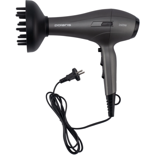 Фен POLARIS PHD2600ACi Salon Hair серый/графитовый