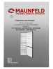 Холодильник с морозильником MAUNFELD MFF200NFSBE черный