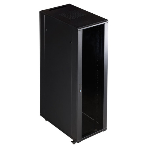 Шкаф коммутационный Lanmaster (TWT-CBB-27U-6X8-P1) 27U 600x800мм пер.дв.перфор. черный