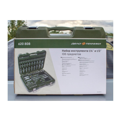Набор инструмента Дело Техники ДТ/3 620808 1/2" 1/4" 108 предметов