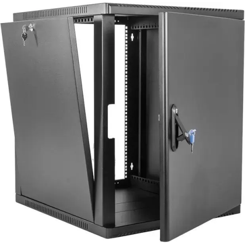 Шкаф коммутационный ЦМО ШРН-9.350.1-9005 настенный 9U 600x350мм черный