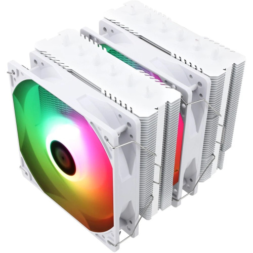 Кулер Thermalright Peerless Assassin 120 SE White ARGB LGA115X/1200/1700/AM4/AM5 Dual Tower, 2x120mm ARGB PWM Fan, медное основание, 6 тепл. трубок