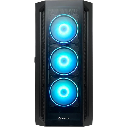 Корпус CHIEFTEC Apex GA-01B-TG-OP без БП, боковая панель из закал. стекла, 3xARGB 120мм спереди, 1xARGB 120мм сзади, черный