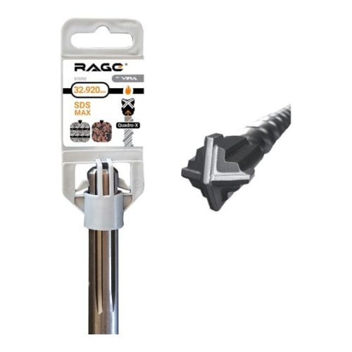 Бур по бетону VIRA Quadro-X SDS-max rage by (573292) 32x920(790) мм